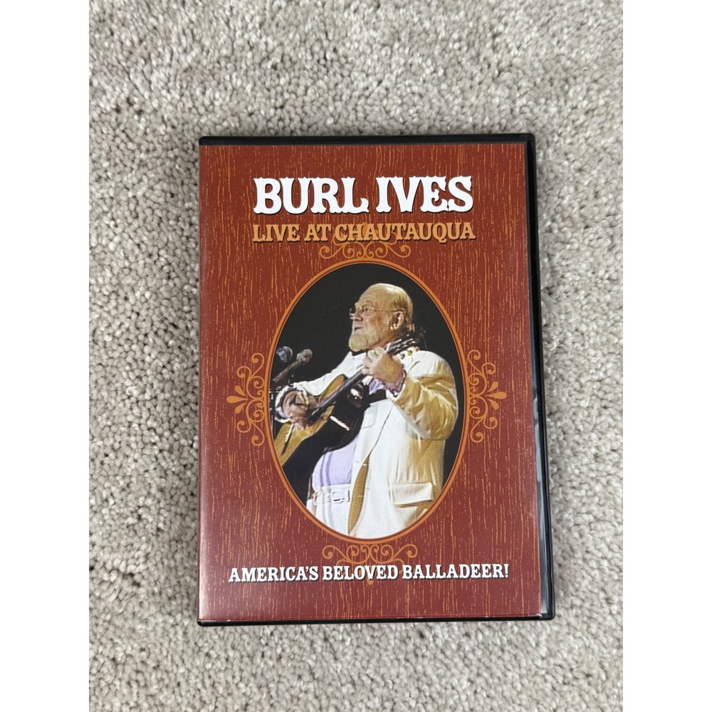 Burl Ives Live at Chautauqua DVD America's Beloved Balladeer Rare (not tested)